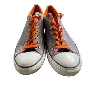 Converse Gray and Orange Sneakers